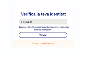 Solicitar Modelo 347 Paso 4 Campo donde introducir el NIF del titular del contrato para descargar el informe del Modelo 347 recibido por correo electrónico.
