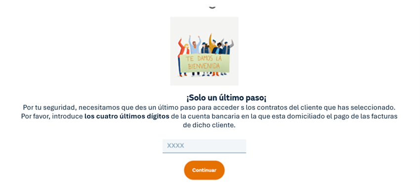 Detalle de cuenta en el Área Clientes